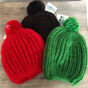 Knit Beanie with a Pong Pong